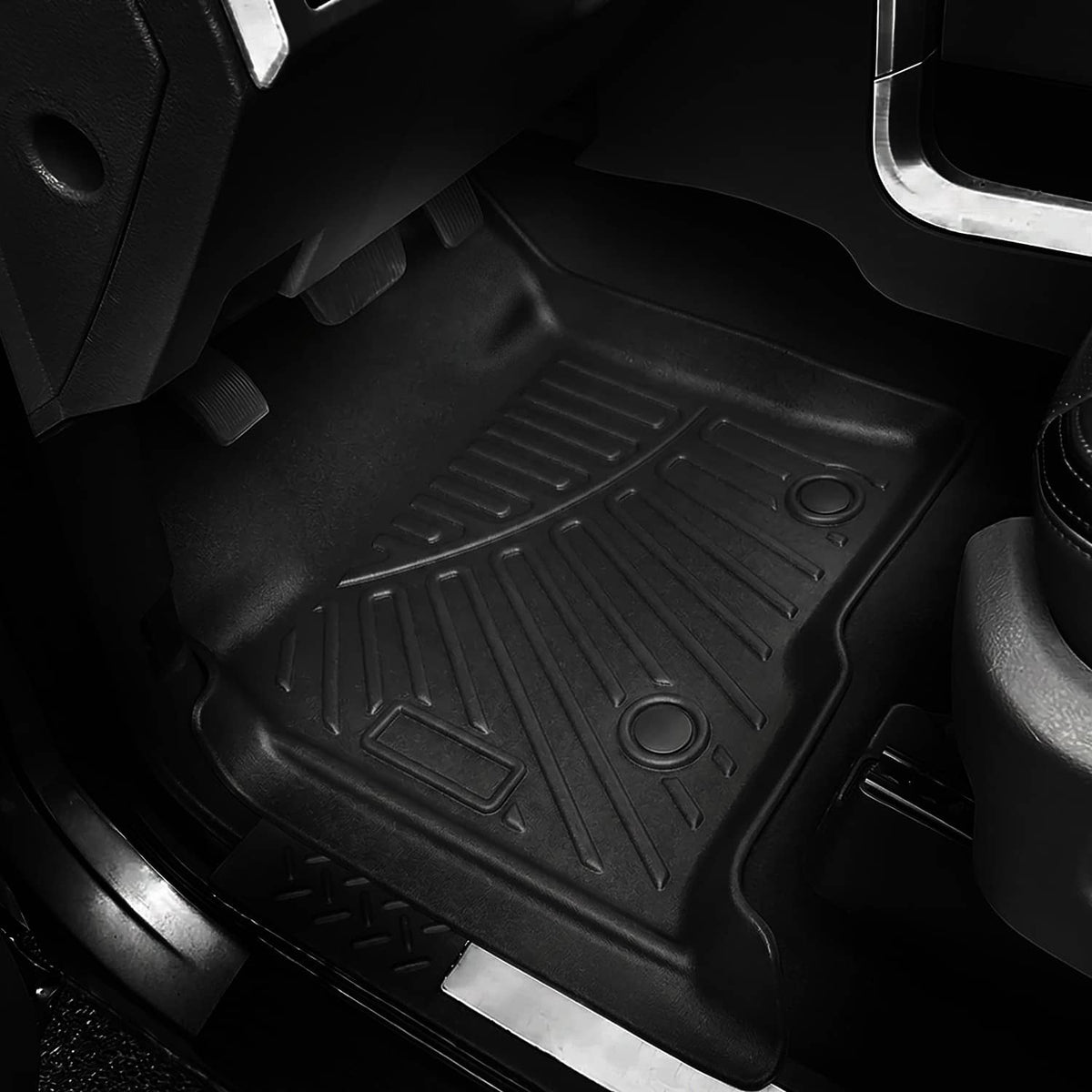 Bethesda Industrial Floor Mat for Ford F-150 SuperCrew/Crew Cab 2010 2011 2012 2013 2014 Bucket Seat