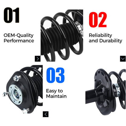 Bethesda Industrial Set Front Complete Struts Shocks & Coil Springs For 2010-2015 Toyota Prius 1.8L