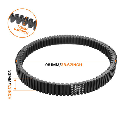 Bethesda Industrial Heavy Duty Drive Belt for Can-Am Outlander 1000R EFI & 1000R XMR 2016-2023 New