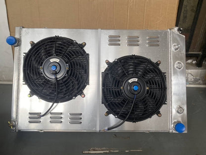 Bethesda Industrial 4 Row Core Radiator Fan Shroud For Chevy 1973-1987 C10 C20 C30 Pickup Truck GMC