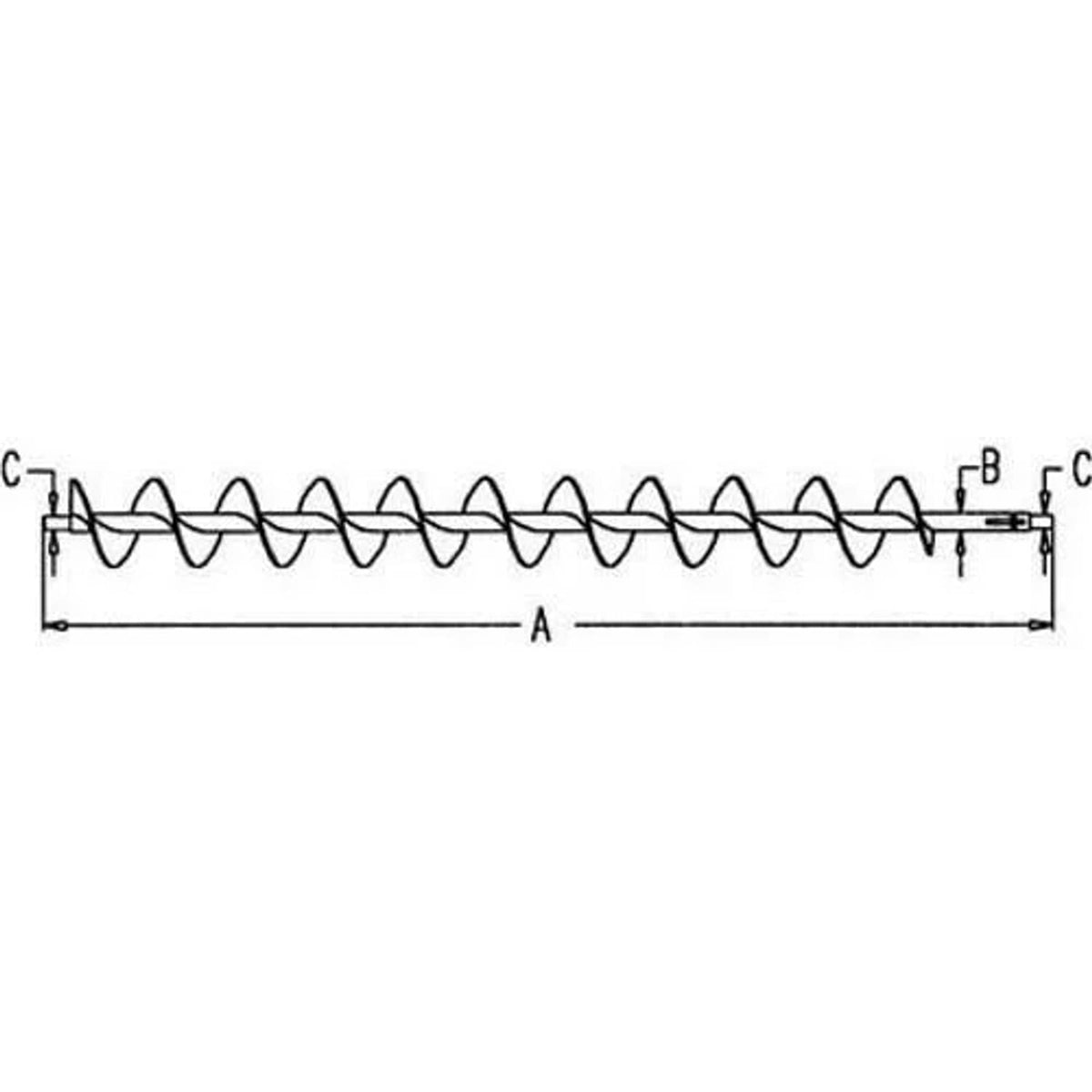Bethesda Industrial Lower Clean Grain Auger fits John Deere 6600 6601 AH85068 AH91468 AH76000
