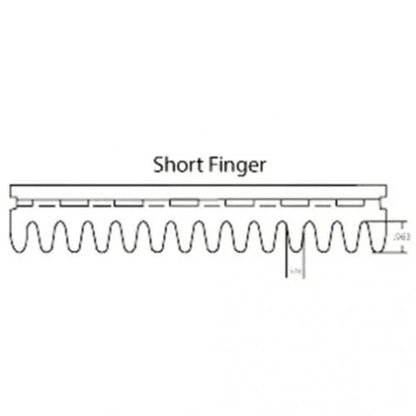Bethesda Industrial Short Finger Chaffer - Top Sieve Touch Set Adjustable