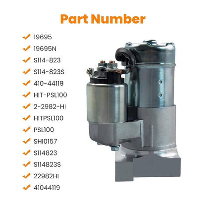 Bethesda Industrial Starter Motor for Chevy SBC BBC GM Super Mini High Torque 1.4KW CW 12V 10 Teeth