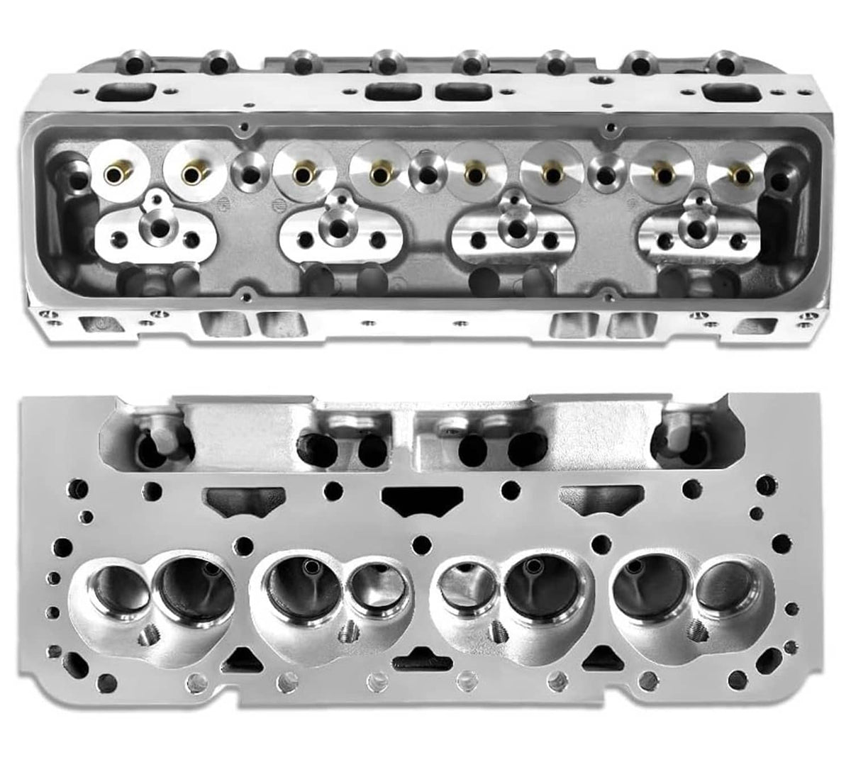 Bethesda Industrial 1 Pair For Chevy SBC 283 302 350 400 Bare Cylinder Heads 205cc/64cc Angle Plug