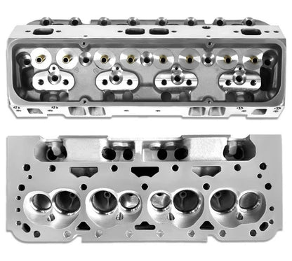 Bethesda Industrial 1 Pair For Chevy SBC 283 302 350 400 Bare Cylinder Heads 205cc/64cc Angle Plug