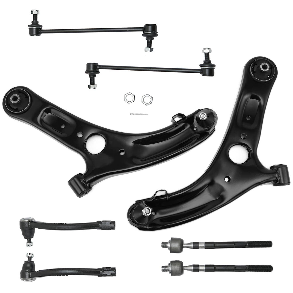 Bethesda Industrial For 2013-2016 Hyundai Elantra Front Control Arm Ball Joint Tie Rod Sway Link Kit