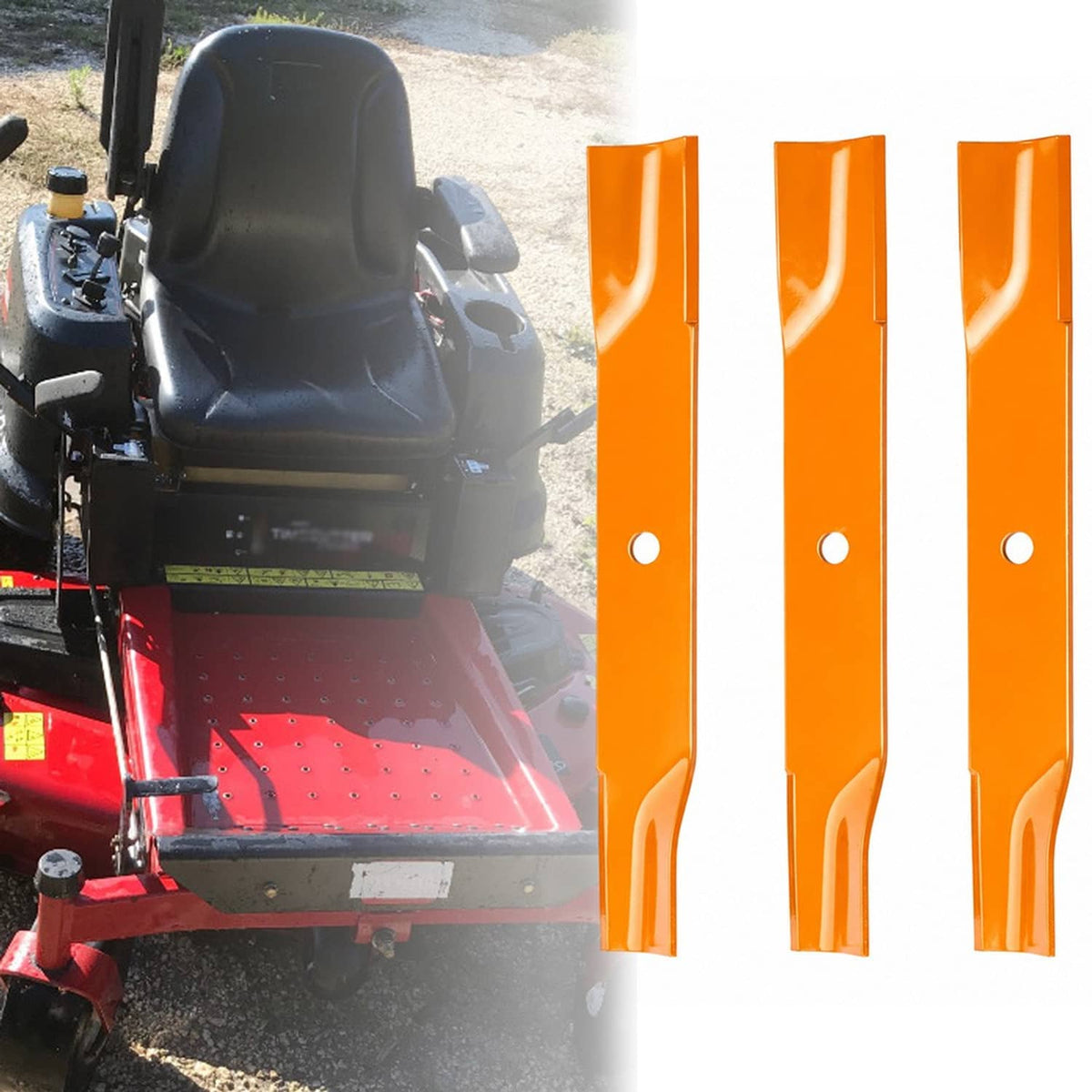 Bethesda Industrial (3) Mower Blades for Exmark Quest 50" Deck E and S Series Replaces 115-5059-03