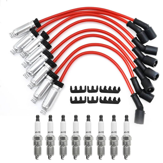 Bethesda Industrial 8mm Wireset + 8 Spark Plug 41-962 for Chevy Silverado 1500 GMC Sierra V8 New