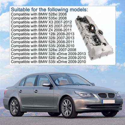 Bethesda Industrial Upgrade Aluminum Valve Cover for BMW N52 E70 E82 E90 E91 328i 528i 128i X3 X5