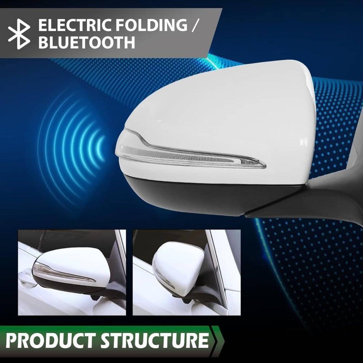 Bethesda Industrial Right Side Mirror Heated Blind Spot Fits For 2016-2021 GLC Class GLC300 Mercedes