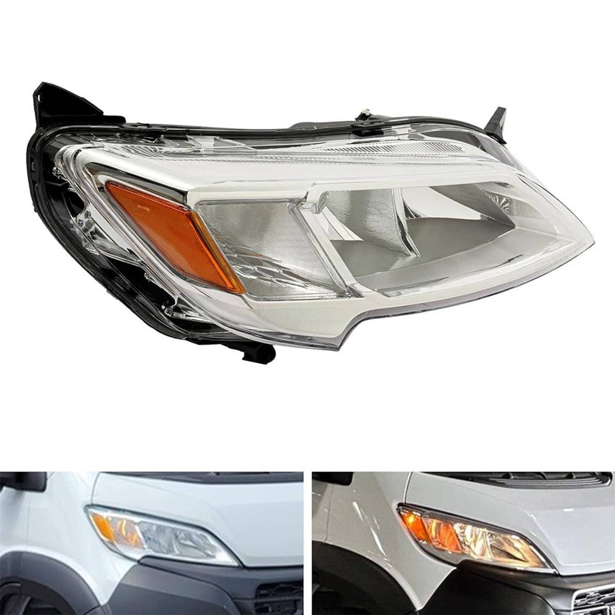 Bethesda Industrial Right Passenger Side Headlight Halogen For 2023-26 Dodge Ram Promaster 1500 2500