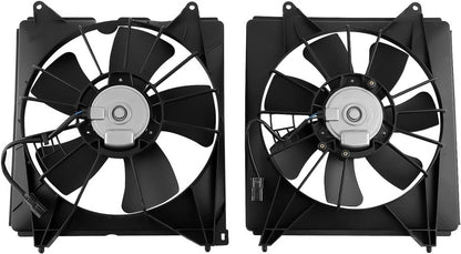 Bethesda Industrial 2PCS AC Condenser Radiator Cooling Motor Fan For 2013-2017 Honda Accord Touring