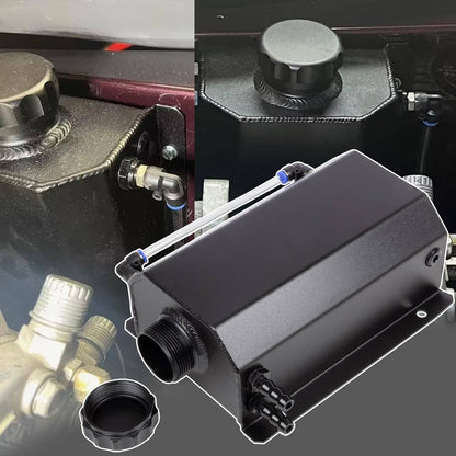 Bethesda Industrial Black 2L Radiator Coolant Overflow Water Bottle Expansion Reservoir Tank +Cap