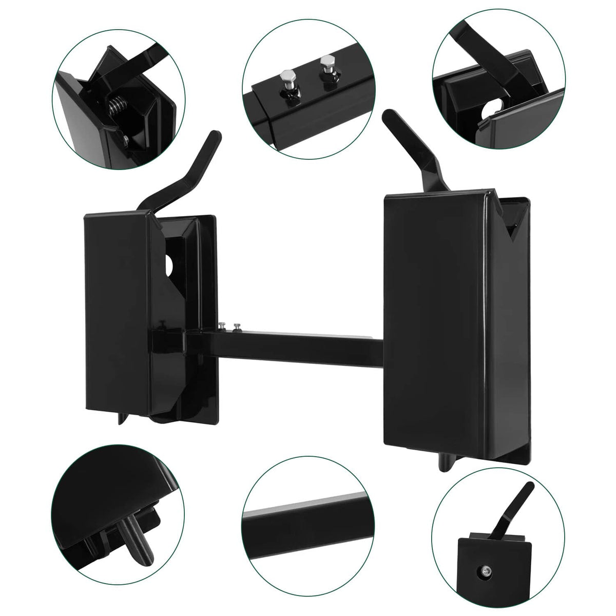 Bethesda Industrial Quick Tach Conversion Adapter Attach Adjustable For Skid Steer Loader 4000LBS