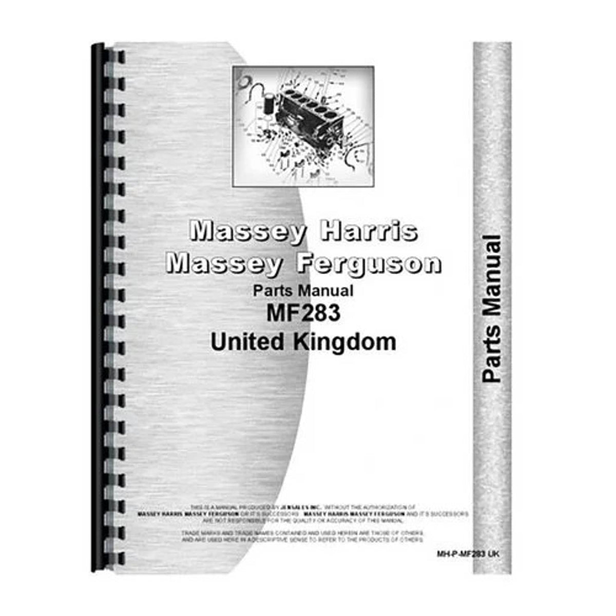 Bethesda Industrial Parts Manual fits Massey Ferguson 283 283