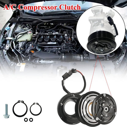 Bethesda Industrial AC Compressor Clutch 12V Kit w/7-Groove for Honda Civic 2016 2017-2021 L4 2.0L