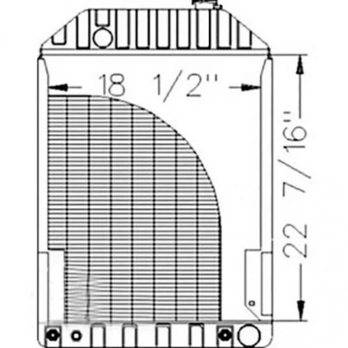 Bethesda Industrial Radiator fits Ford 7810S 82980245