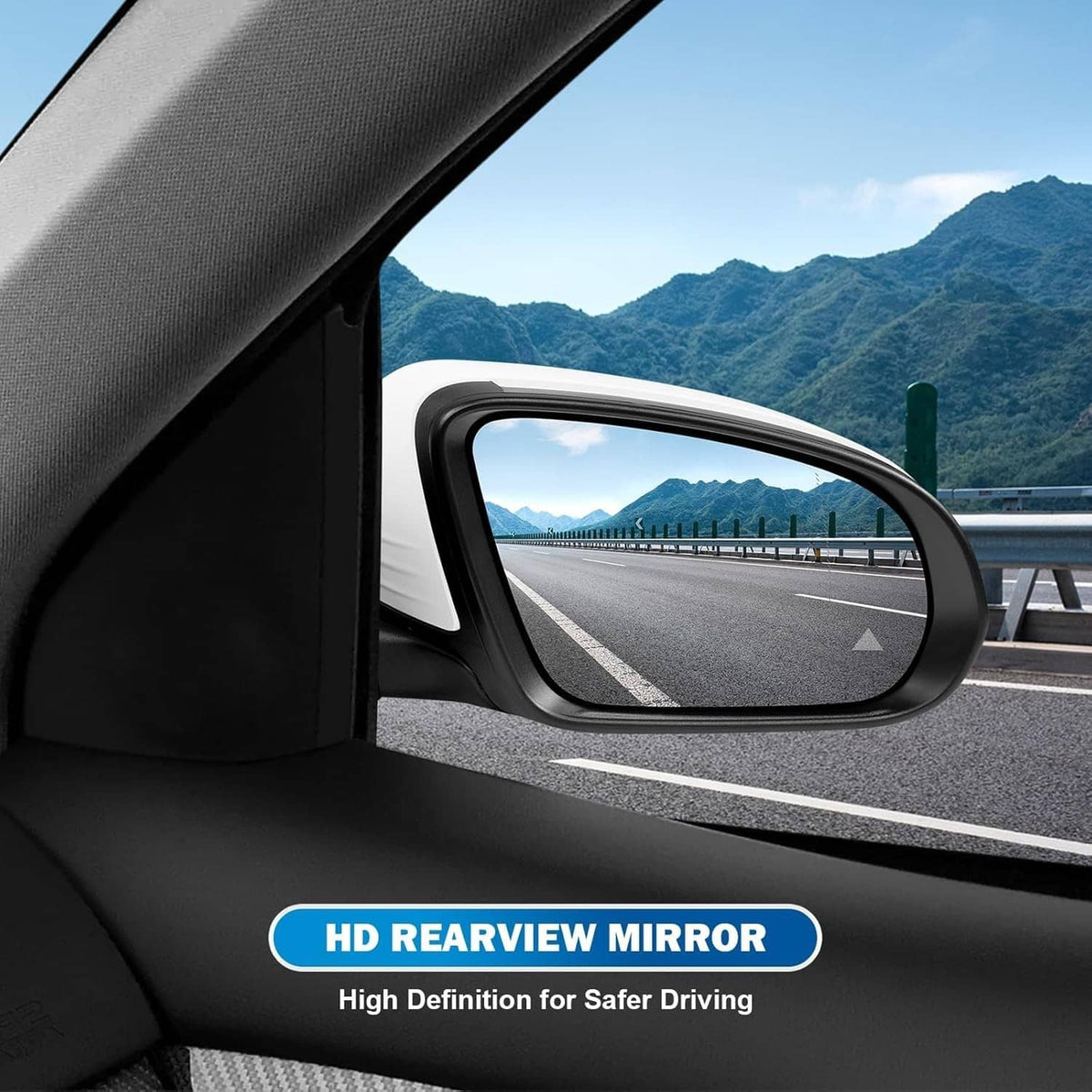 Bethesda Industrial Right Side Mirror Heated Blind Spot Fits For 2016-2021 GLC Class GLC300 Mercedes