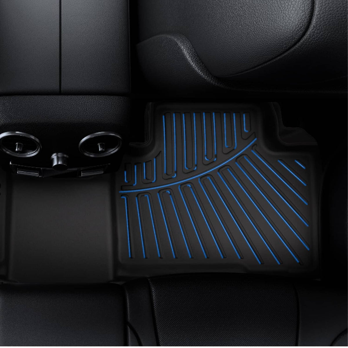 Bethesda Industrial 3D TPE 3 Rows Floor Mats for 2020-2025 Toyota Highlander w/ Cargo Liner 5Pcs/Set