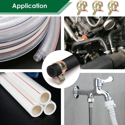 Bethesda Industrial 115PC 6-22mm Spring Hose Clamps Fastener Fuel Water Line Pipe Air Tube Clips Kit