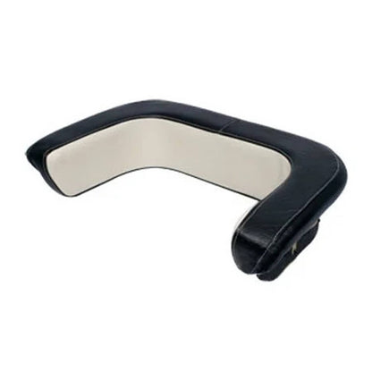 Bethesda Industrial Lower Backrest Cushion - Vinyl Black/White fits Massey Ferguson 1100 1031155M91