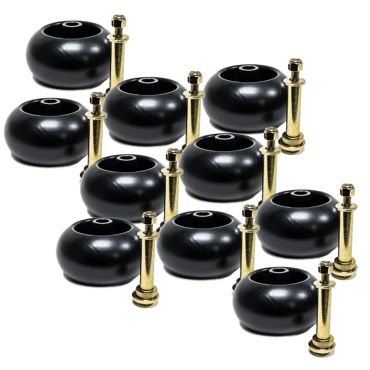 Bethesda Industrial (10) Mower Anti Scalp Deck Wheel Roller With Hardware for Exmark 103-3168