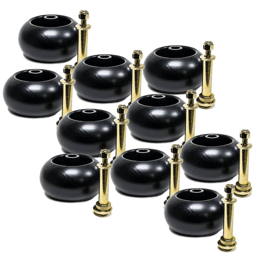 Bethesda Industrial (10) Mower Anti Scalp Deck Wheel Roller With Hardware for Exmark 103-3168