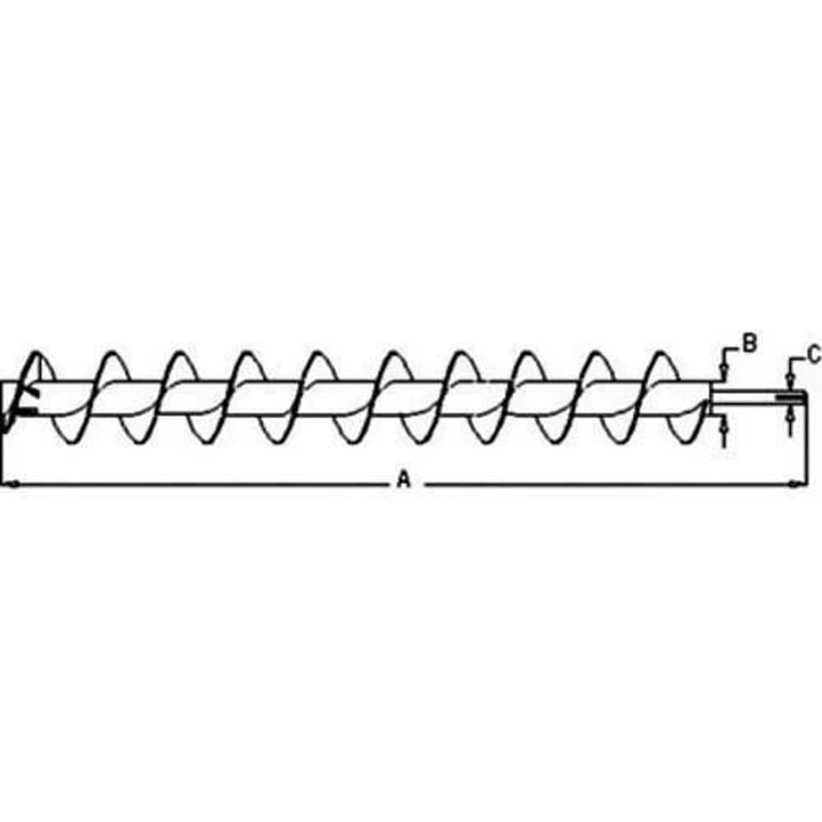 Bethesda Industrial Inner Unloading Auger fits John Deere 7700 7701 AH85410 AH76507