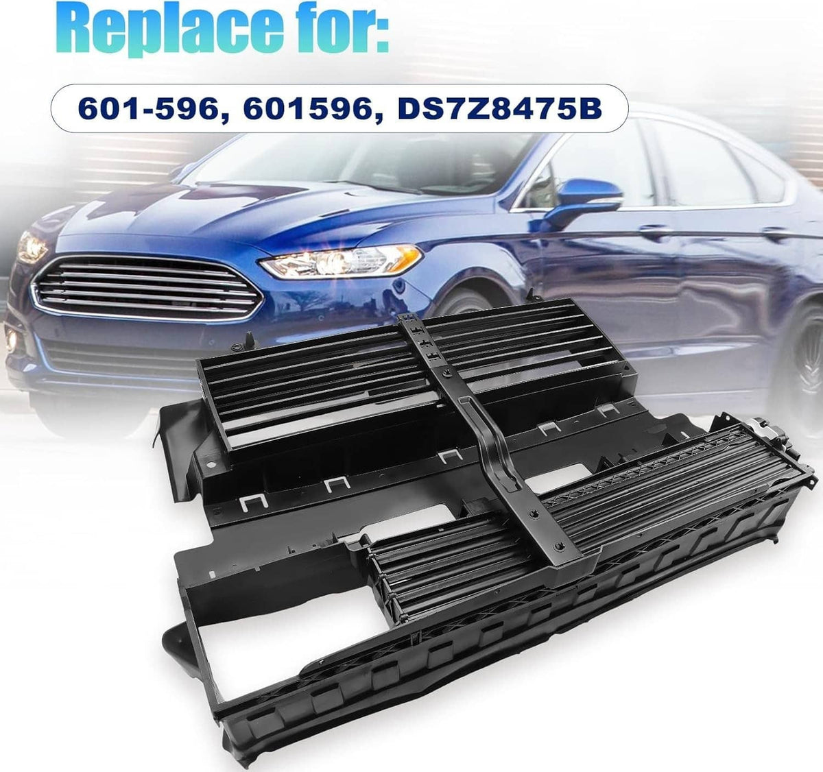 Bethesda Industrial Active Grille Shutter Radiator w/ Motor for 2013-2016 Ford Fusion Assy DS7Z8475B