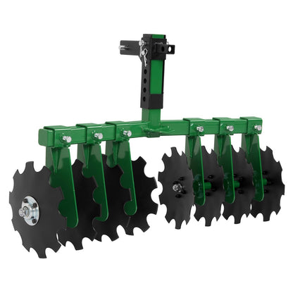 Bethesda Industrial Disc Harrow Plow 35" For ATVs UTVs Garden Tractors 2" Receiver Hitch W/ 8 Blades