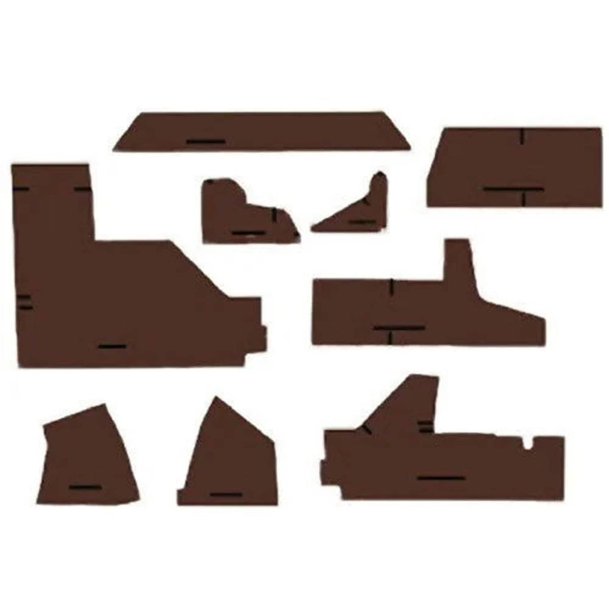 Bethesda Industrial Cab Foam Cab Kit without Headliner - Multi-Brown fits John Deere 4255 4455 4755