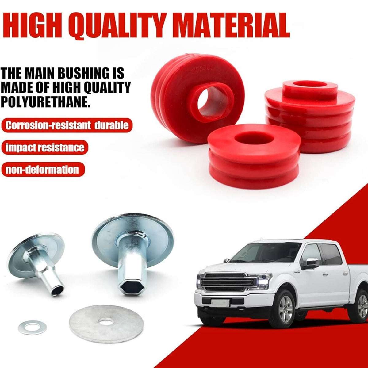 Bethesda Industrial Body Cab Mount Bushings Kit for 1999-2007 Ford F250 F350 Super Duty KF04058BK