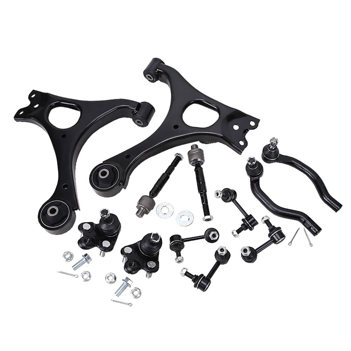 Bethesda Industrial Front Lower Control Arms Ball Joint Sway Bars Tie Rods For 2006-11 Honda Civic