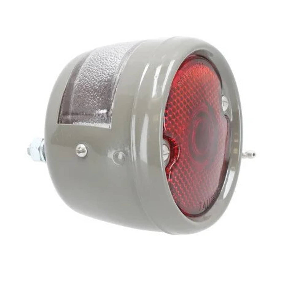 Bethesda Industrial Tail Light Assembly - 6V Taurus Grey Powder Coated Restoration Quality