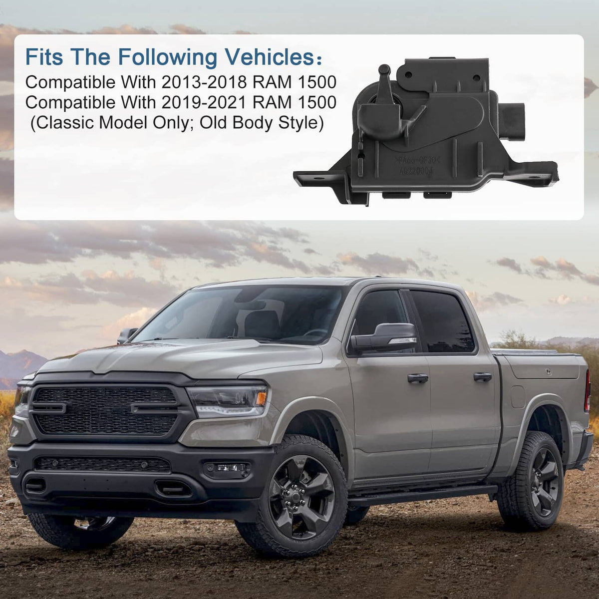 Bethesda Industrial New Active Grille Shutter Actuator Motor For 13-18 Dodge Ram 1500 19-21 Classic