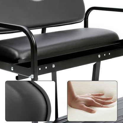 Bethesda Industrial Golf Cart Flip Folding Rear Back Seat Kit Black For EZGO Marathon Pre-1994