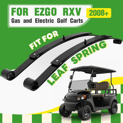 Bethesda Industrial Rear 2 Leaf Spring Kit W/Bushing & Sleeves For Golf Carts EZGO RXV 2008-UP