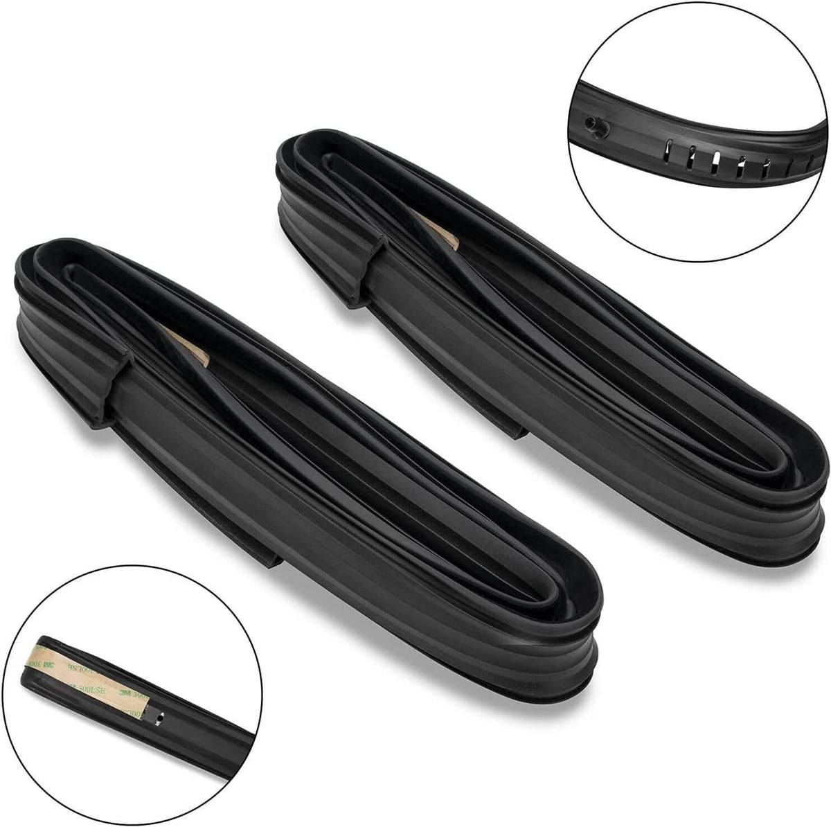 Bethesda Industrial Front Door Window Run Sweep Felts Weatherstrip Seals Kit for Chevy GMC Truck