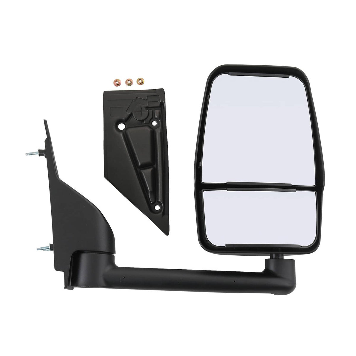 Bethesda Industrial LH + RH Pair Manual Tow Mirrors For 2003-2017 Chevy Express Savana Van Smooth
