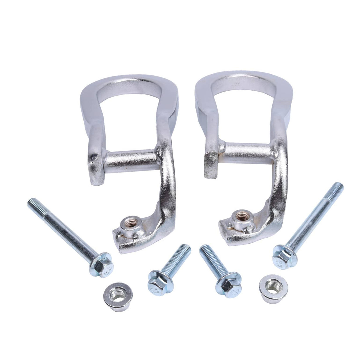 Bethesda Industrial Pair Chrome Tow Hooks Kit 84072464 For 2015-2019 Silverado Sierra 2500HD& 3500HD
