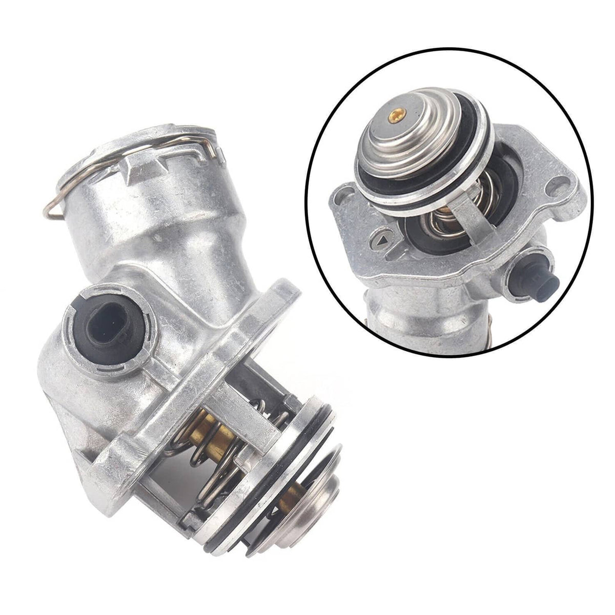 Bethesda Industrial Engine Coolant Thermostat Assembly with Sensor For Mercedes C300 C350 E350 ML350