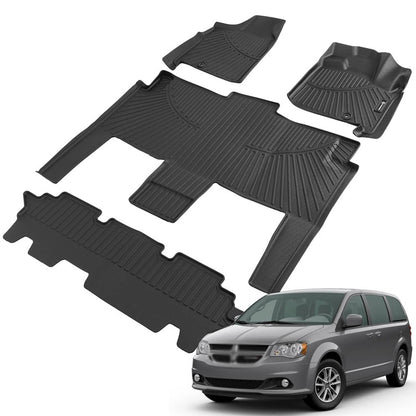 Bethesda Industrial For 2008-2016 Chrysler Town & Country Grand Caravan 7 Seats Floor Mats Liner