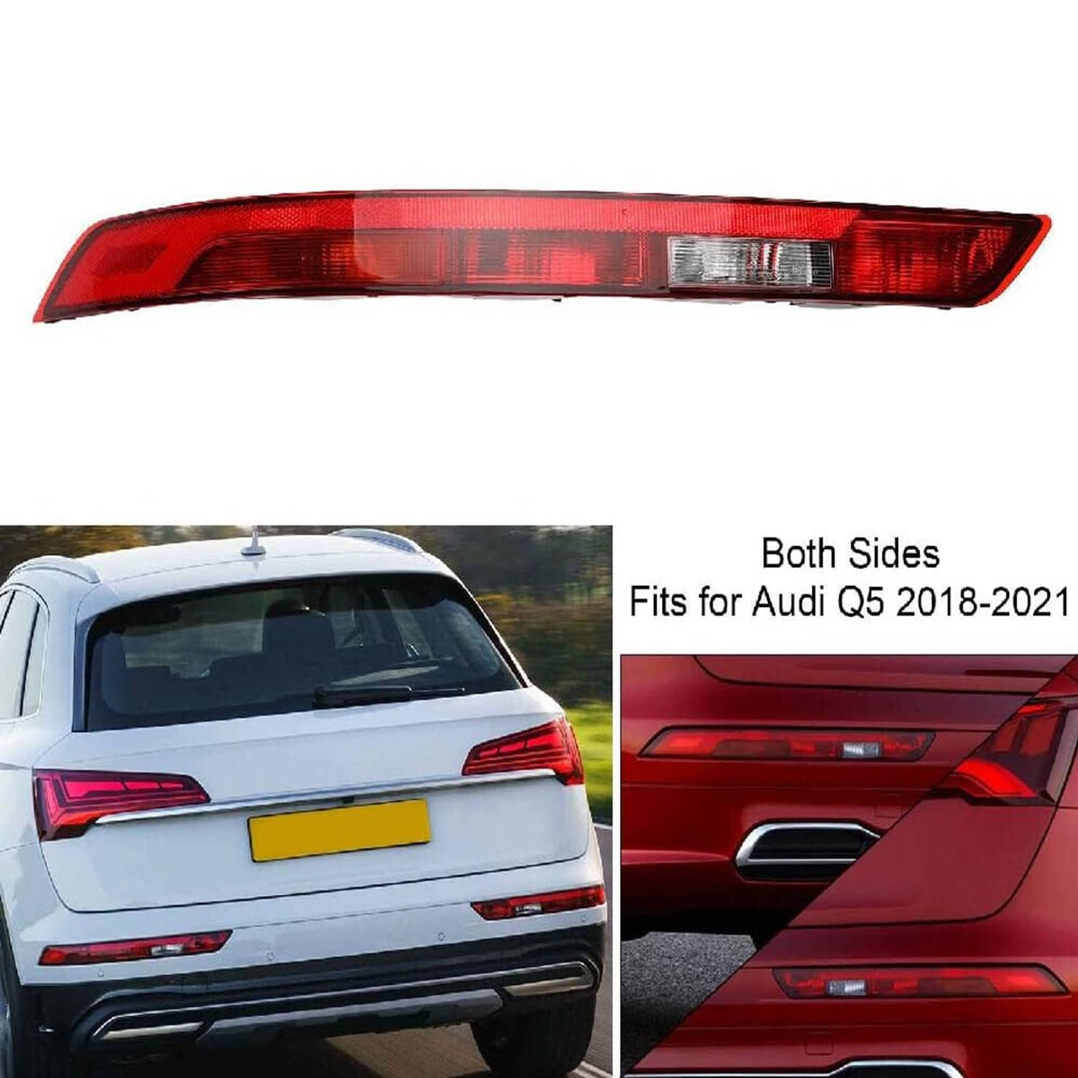 Bethesda Industrial Lower Tail Fog Brake Lamp Left Driver Rear Bumper Light For 18-21 Audi Q5 New