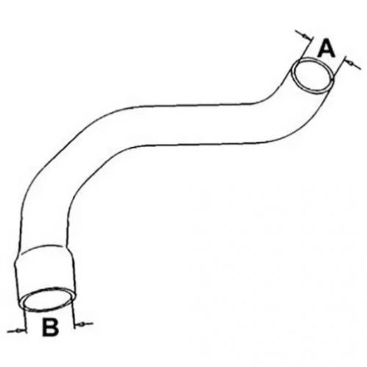 Bethesda Industrial Lower Radiator Hose fits John Deere 4520 R43581