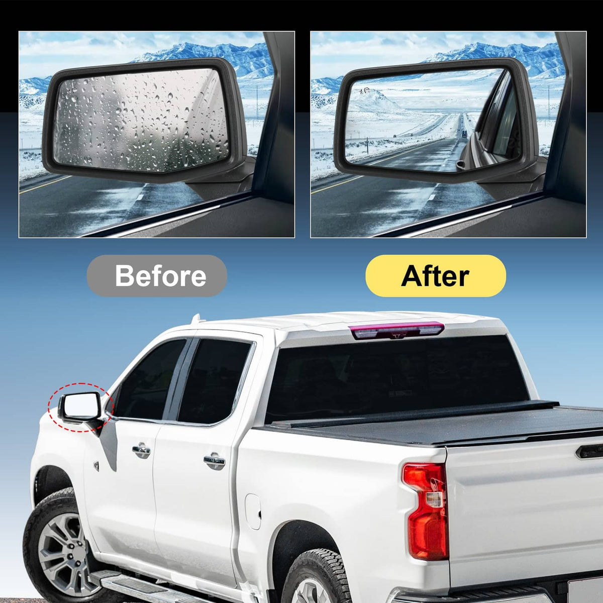 Bethesda Industrial Left Driver Side Mirror Power Heated+Puddle+BSD For 2019-2024 Silverado 1500
