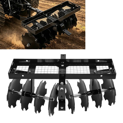 Bethesda Industrial Rear Disc Harrow 11" Steel Tow For Universal Tractor Sleeve Hitch Attachment
