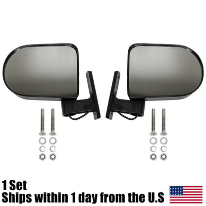 Bethesda Industrial Universal Golf Cart Rear View Side Mirror with LED Indicators for EZGO Club
