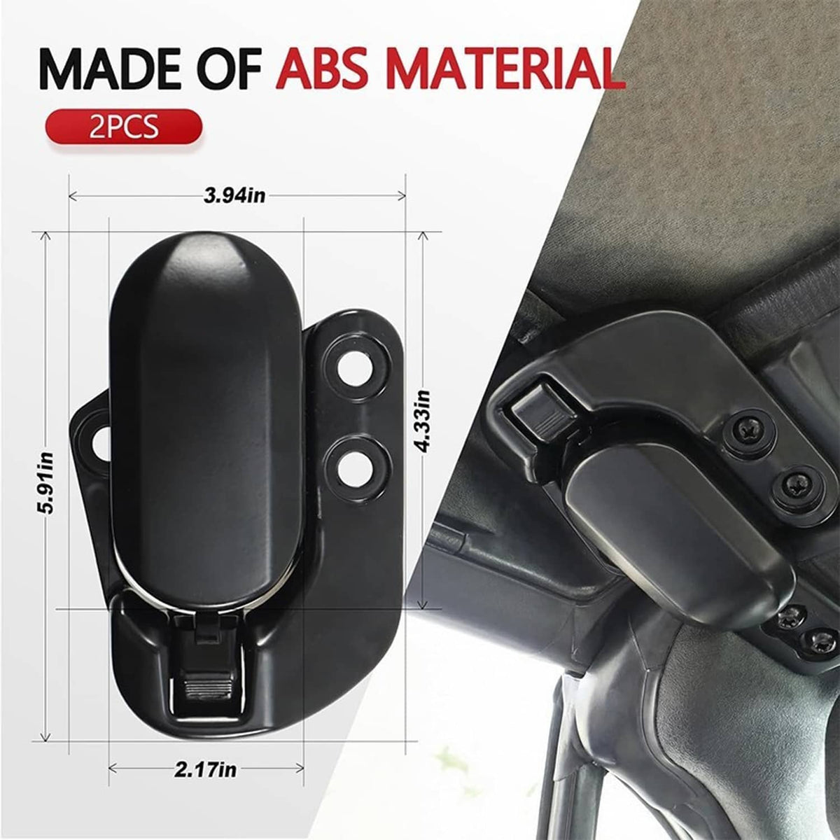Bethesda Industrial Left & Right Soft Top Convertible Roof Latch Lock Set For 1990-2003 Mazda Miata