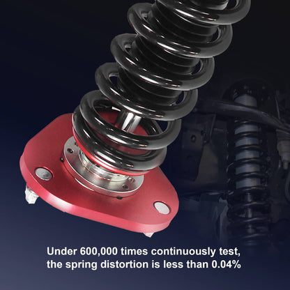 Bethesda Industrial Red Front & Rear Full Coilover Struts Adjustable Height For 2005-2010 Scion tC