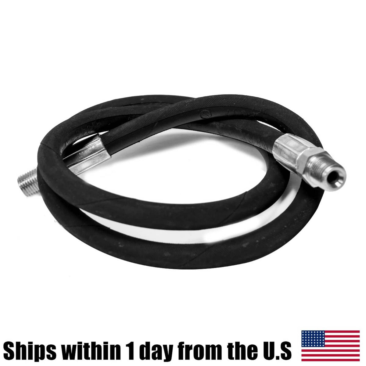 Bethesda Industrial 1/4" x 38" Snow Plow High Pressure Angle Hose Fits Fisher Products 4424